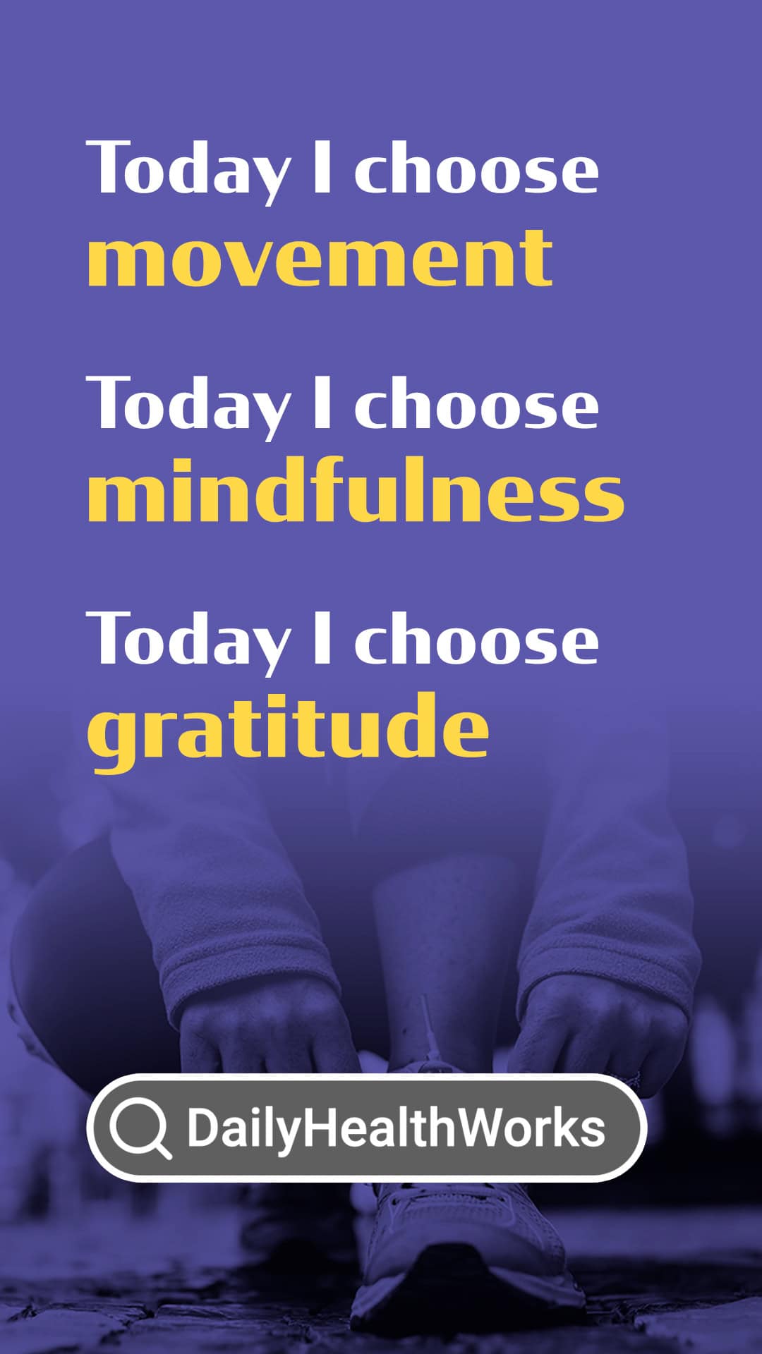 Choosing movement mindfulness and gratitude affirmation rundown iversion mux aff1001.