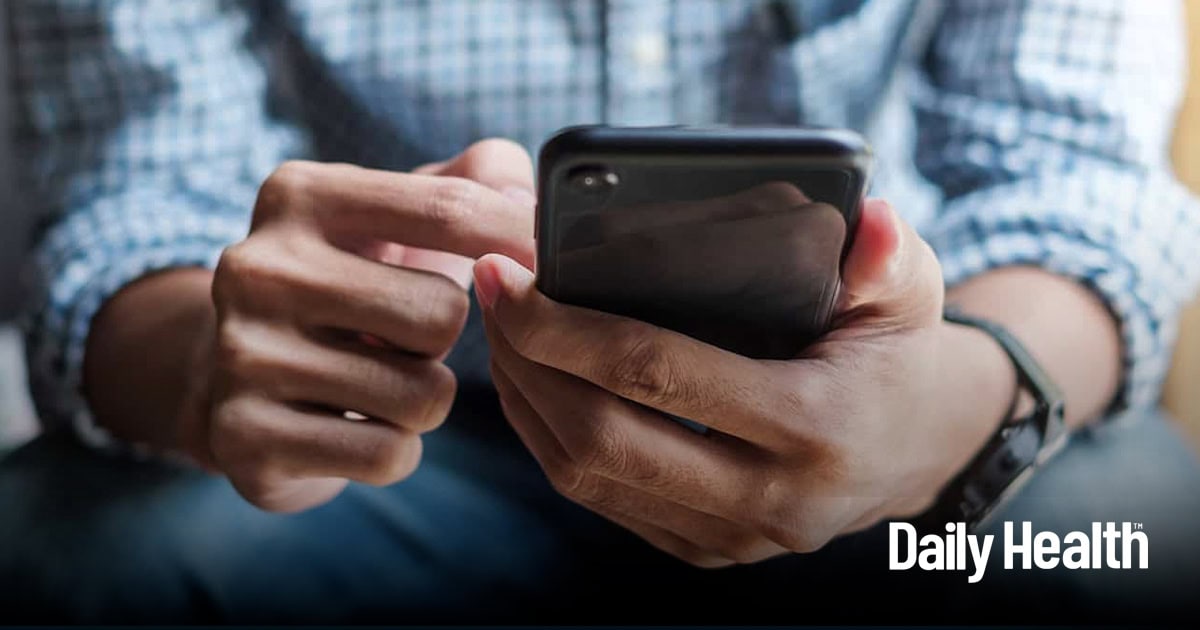 New Jersey resident viewing Daily Health content on their mobile device.